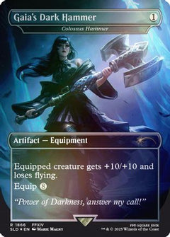 Gaia's Dark Hammer - Colossus Hammer (Rainbow Foil) [Secret Lair Drop Series]-1
