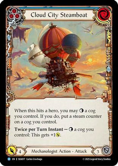 Cloud City Steamboat (Blue) [SEA017] (High Seas)  Rainbow Foil-1