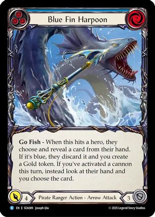 Blue Fin Harpoon [SEA089] (High Seas)  Rainbow Foil-1