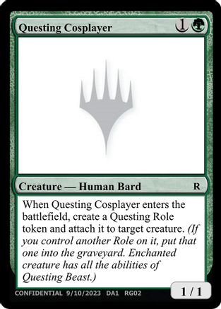 Questing Cosplayer (-) - Un-Known Event Playtest Cards-1