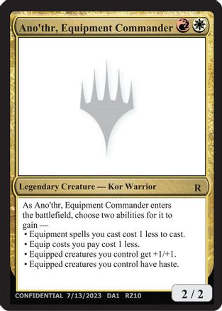 Ano'thr, Equipment Commander (-) - Un-Known Event Playtest Cards-1