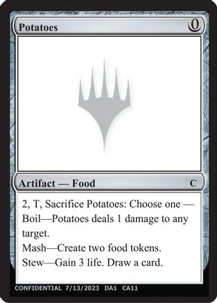 Potatoes (-) - Un-Known Event Playtest Cards-1