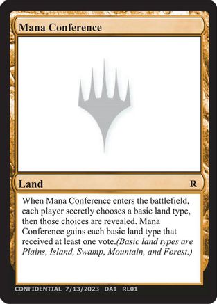 Mana Conference (-) - Un-Known Event Playtest Cards-1