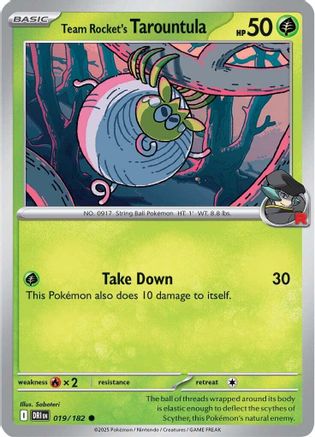 Team Rocket's Tarountula (019/182) [Scarlet & Violet: Destined Rivals]-1