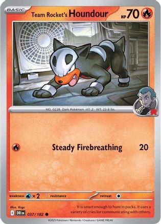 Team Rocket's Houndour (037/182) [Scarlet & Violet: Destined Rivals]-1