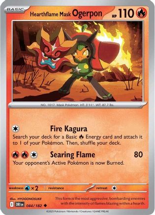 Hearthflame Mask Ogerpon (044/182) [Scarlet & Violet: Destined Rivals]-1