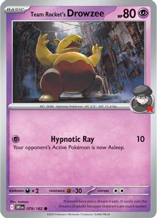 Team Rocket's Drowzee (079/182) [Scarlet & Violet: Destined Rivals]-1
