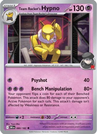 Team Rocket's Hypno (080/182) [Scarlet & Violet: Destined Rivals]-1