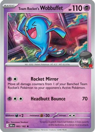 Team Rocket's Wobbuffet (082/182) [Scarlet & Violet: Destined Rivals]-1