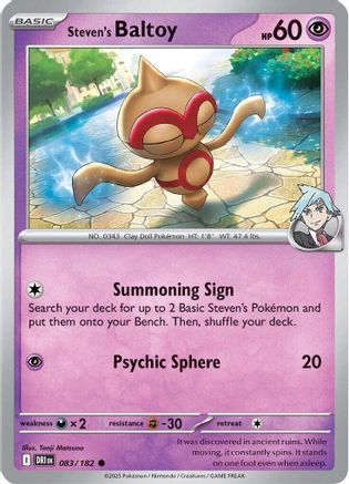 Steven's Baltoy (083/182) [Scarlet & Violet: Destined Rivals]-1