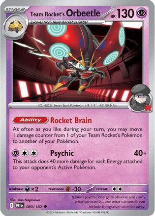 Team Rocket's Orbeetle (089/182) [Scarlet & Violet: Destined Rivals]-1