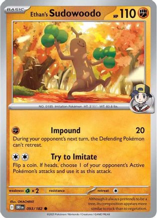 Ethan's Sudowoodo (093/182) [Scarlet & Violet: Destined Rivals]-1