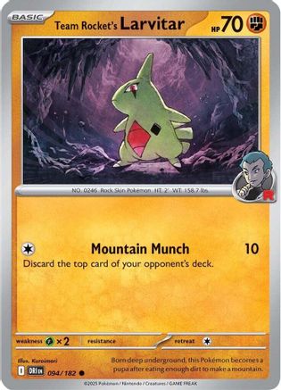 Team Rocket's Larvitar (094/182) [Scarlet & Violet: Destined Rivals]-1