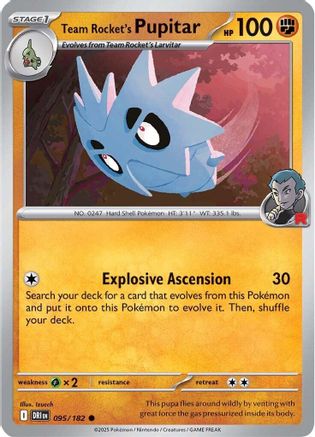 Team Rocket's Pupitar (095/182) [Scarlet & Violet: Destined Rivals]-1