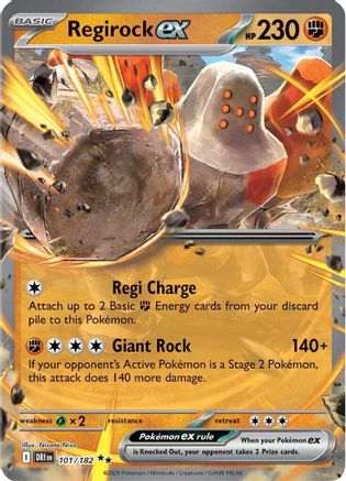 Regirock ex (101/182) [Scarlet & Violet: Destined Rivals]-1