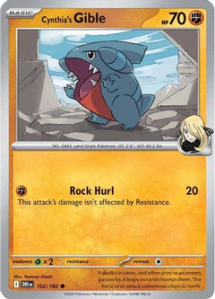 Cynthia's Gible (102/182) [Scarlet & Violet: Destined Rivals]-1