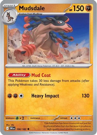 Mudsdale (108/182) [Scarlet & Violet: Destined Rivals]-1