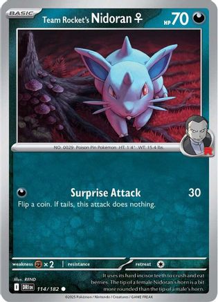 Team Rocket's Nidoran (114/182) [Scarlet & Violet: Destined Rivals]-1