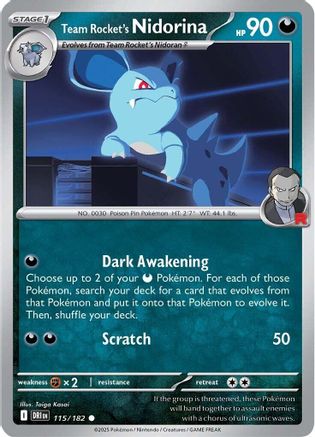 Team Rocket's Nidorina (115/182) [Scarlet & Violet: Destined Rivals]-1