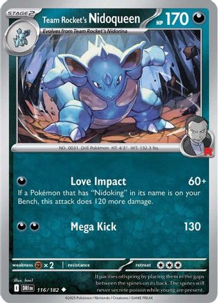 Team Rocket's Nidoqueen (116/182) [Scarlet & Violet: Destined Rivals]-1