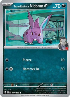 Team Rocket's Nidorand (117/182) [Scarlet & Violet: Destined Rivals]-1
