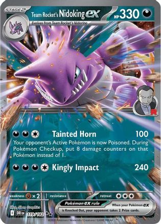 Team Rocket's Nidoking ex (119/182) [Scarlet & Violet: Destined Rivals]-1