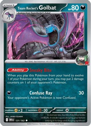 Team Rocket's Golbat (121/182) [Scarlet & Violet: Destined Rivals]-1