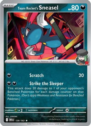 Team Rocket's Sneasel (128/182) [Scarlet & Violet: Destined Rivals]-1