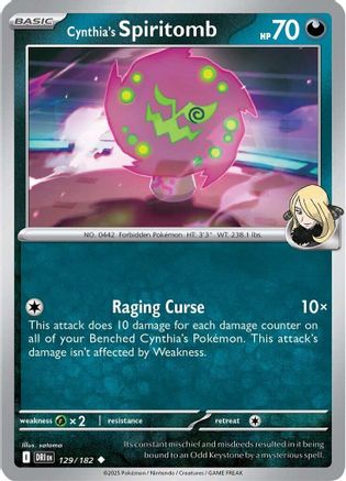 Cynthia's Spiritomb (129/182) [Scarlet & Violet: Destined Rivals]-1