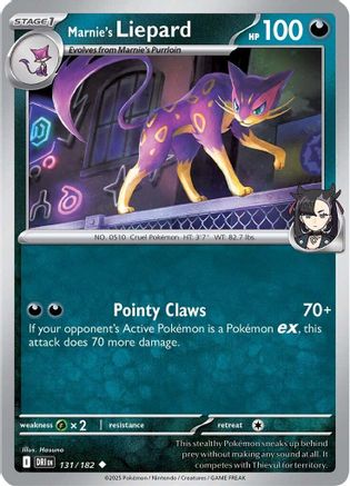 Marnie's Liepard (131/182) [Scarlet & Violet: Destined Rivals]-1