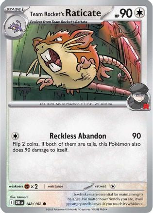 Team Rocket's Raticate (148/182) [Scarlet & Violet: Destined Rivals]-1