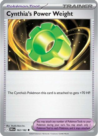 Cynthia's Power Weight (162/182) [Scarlet & Violet: Destined Rivals]-1