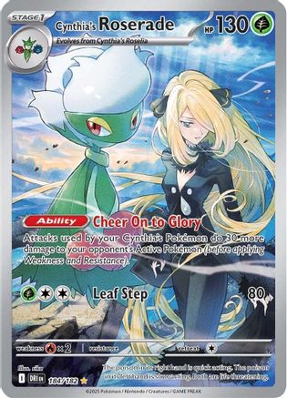 Cynthia's Roserade (184/182) [Scarlet & Violet: Destined Rivals]-1