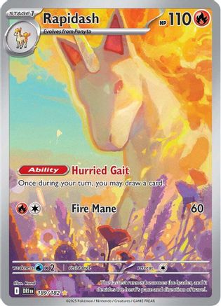 Rapidash (189/182) [Scarlet & Violet: Destined Rivals]-1