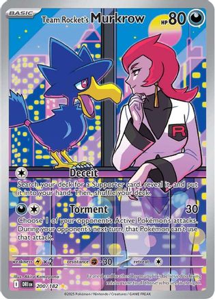 Team Rocket's Murkrow (200/182) [Scarlet & Violet: Destined Rivals]-1