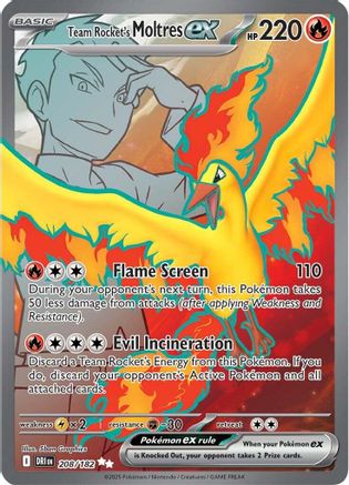 Team Rocket's Moltres ex (208/182) [Scarlet & Violet: Destined Rivals]-1