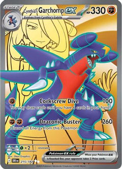 Cynthia's Garchomp ex (215/182) [Scarlet & Violet: Destined Rivals]-1