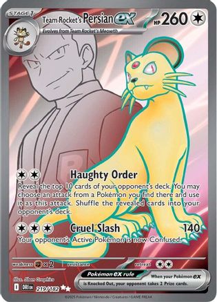 Team Rocket's Persian ex (219/182) [Scarlet & Violet: Destined Rivals]-1