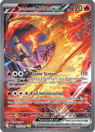 Team Rocket's Moltres ex (229/182) [Scarlet & Violet: Destined Rivals]-1