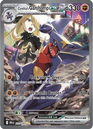 Cynthia's Garchomp ex (232/182) [Scarlet & Violet: Destined Rivals]-1