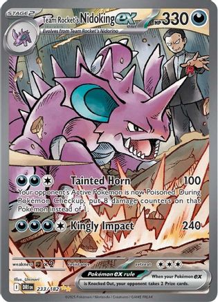 Team Rocket's Nidoking ex (233/182) [Scarlet & Violet: Destined Rivals]-1