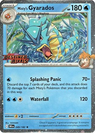 Misty's Gyarados (049/182) (Destined Rivals Stamp) [Scarlet & Violet: Destined Rivals]-1