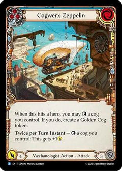 Cogwerx Zeppelin (Blue) [SEA020] (High Seas)  Rainbow Foil-1