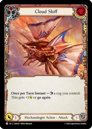Cloud Skiff (Red) [SEA024] (High Seas)  Rainbow Foil-1