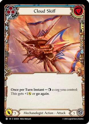 Cloud Skiff (Blue) [SEA026] (High Seas)  Rainbow Foil-1