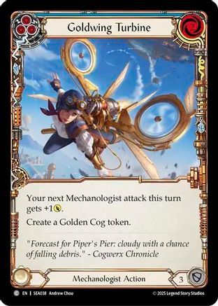Goldwing Turbine (Blue) [SEA038] (High Seas)  Rainbow Foil-1