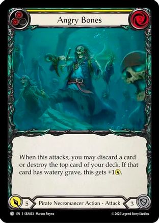 Angry Bones (Yellow) [SEA063] (High Seas)  Rainbow Foil-1