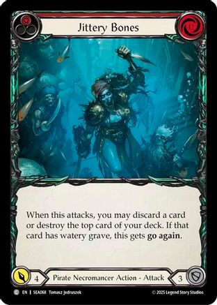 Jittery Bones (Red) [SEA068] (High Seas)  Rainbow Foil-1