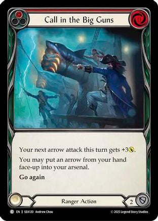 Call in the Big Guns (Red) [SEA120] (High Seas)  Rainbow Foil-1