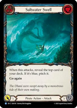 Saltwater Swell (Blue) [SEA143] (High Seas)  Rainbow Foil-1